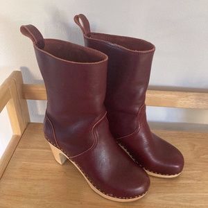 Swedish Hasbeens Clog Boots 37 EUC